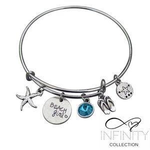 Infinity Beach Girl Charm Bracelet